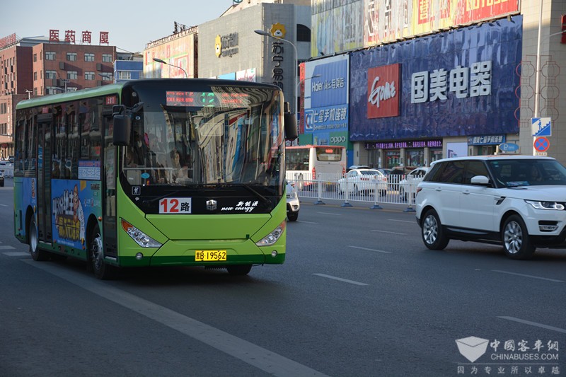 齊齊哈爾運(yùn)營(yíng)的純電動(dòng)客車(chē)
