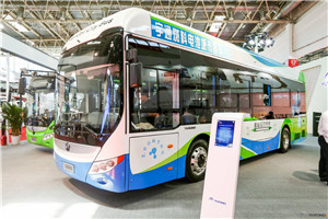 宇通10.5米氫燃料電池客車新品全球首發