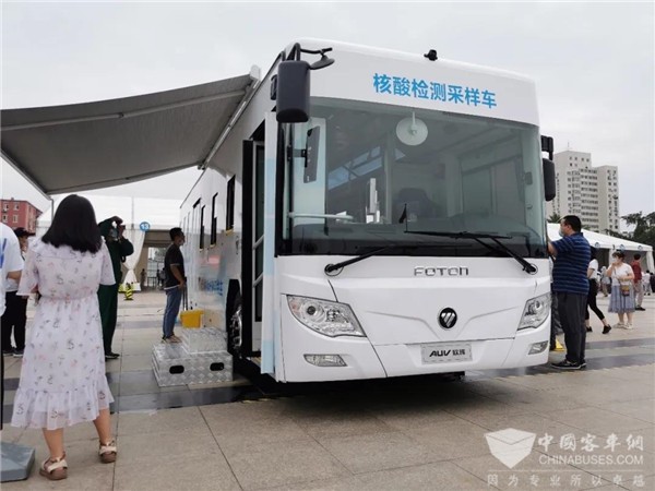 科學布局，多項暖心設計……福田歐輝全國首創“核酸檢測采樣車”