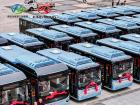 金龍60臺新能源公交車投放安南市定制公交專線服務