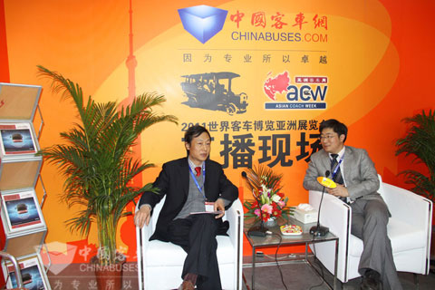 恒通客車總工程師萬昶走進客車網(wǎng)直播間