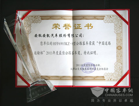 獲獎(jiǎng)證書(shū)