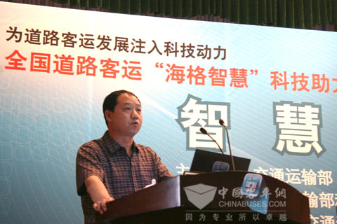 陜西恒泰汽車(chē)運(yùn)輸（集團(tuán)）有限公司副總經(jīng)理張繼孝介紹使用G-BOS經(jīng)驗(yàn)