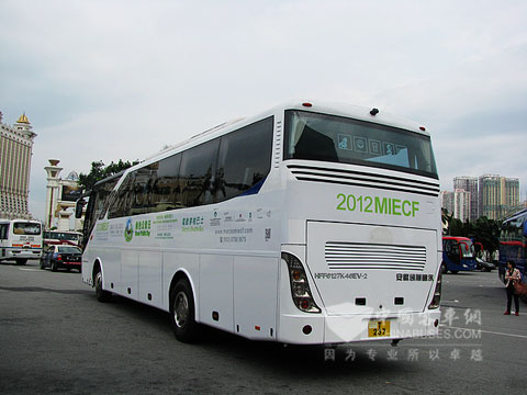 安凱純電動(dòng)客車在澳門示范運(yùn)行