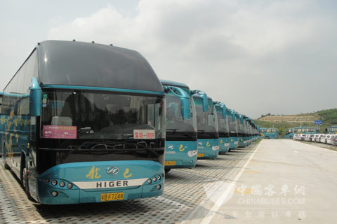 服務(wù)深圳大運(yùn)會(huì)的海格客車